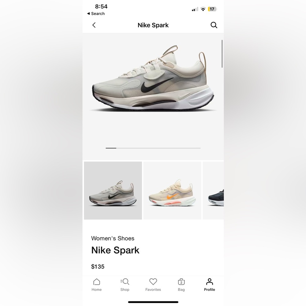 Nike Spark tennis shoes